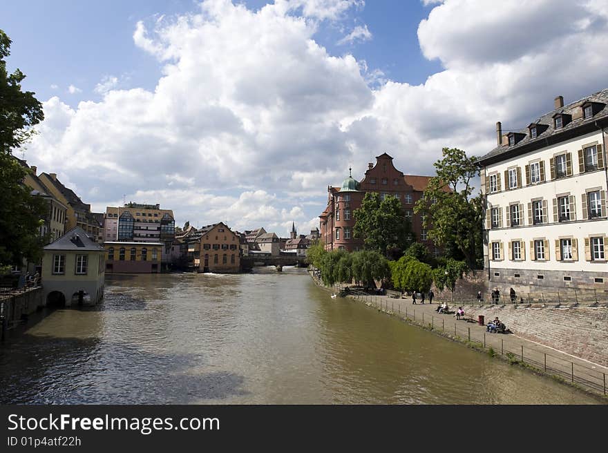 The old town of Strasbourg, France.