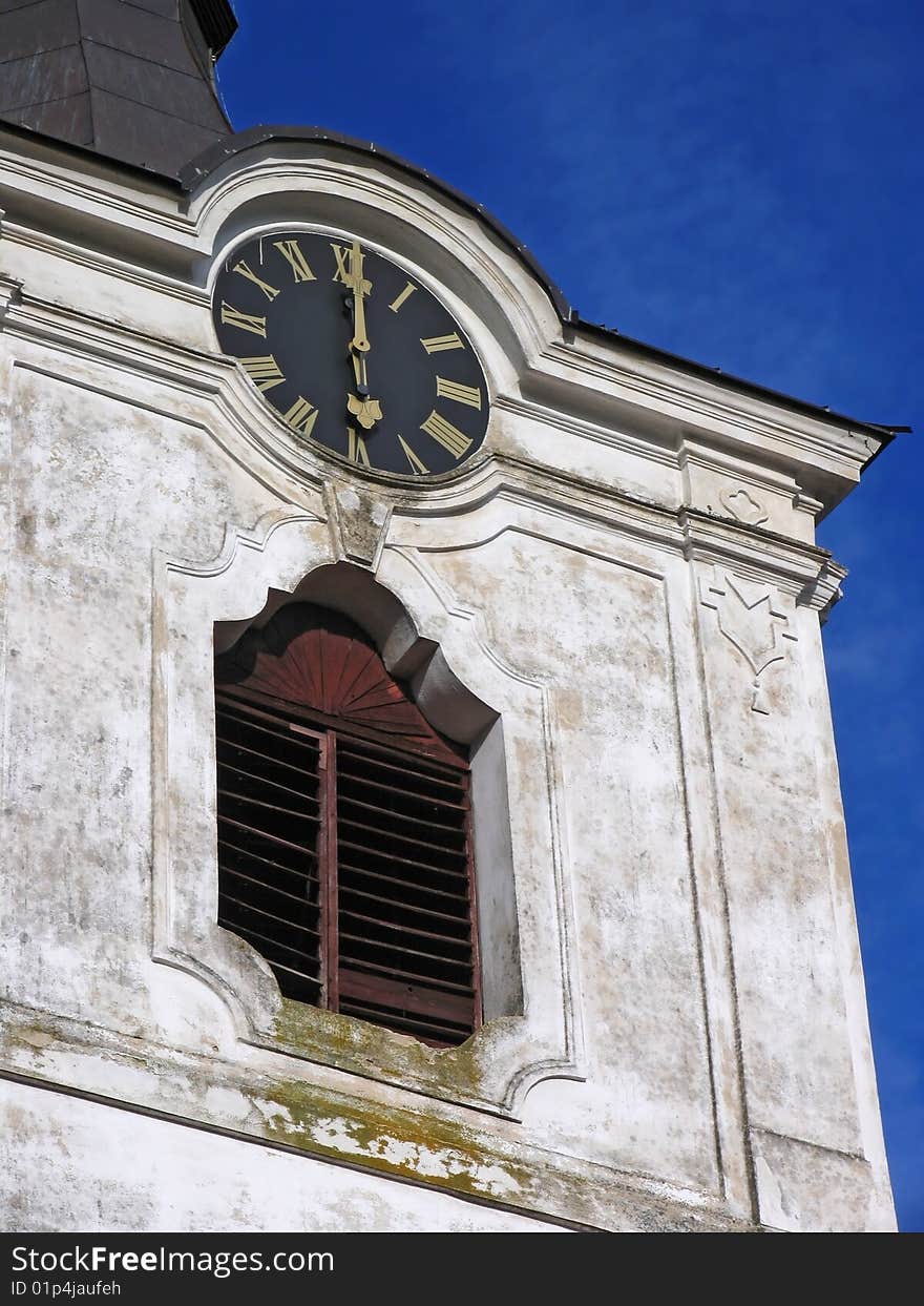 The church tower detail