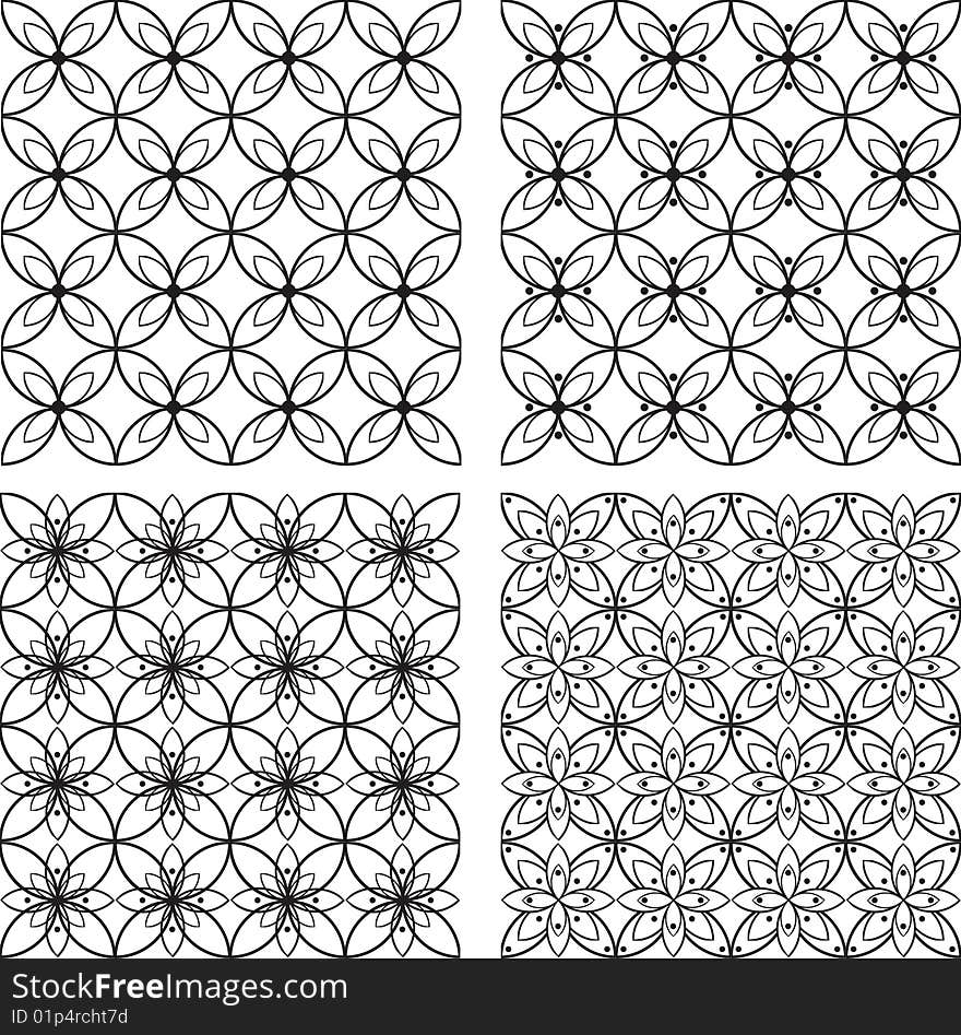 Seamless Flower  Pattern