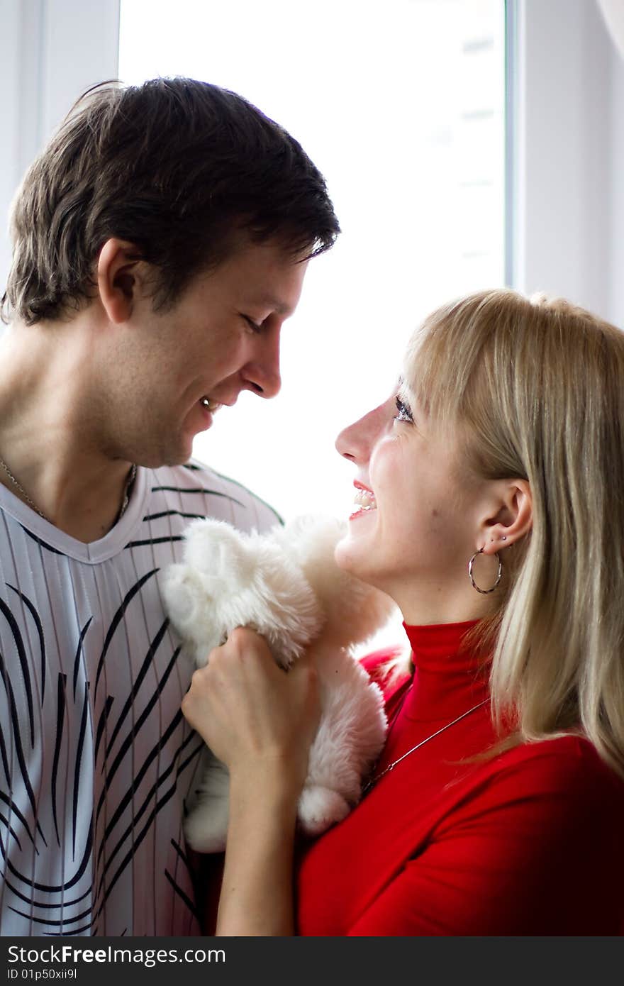 Beautiful young couple is happy. Beautiful young couple is happy