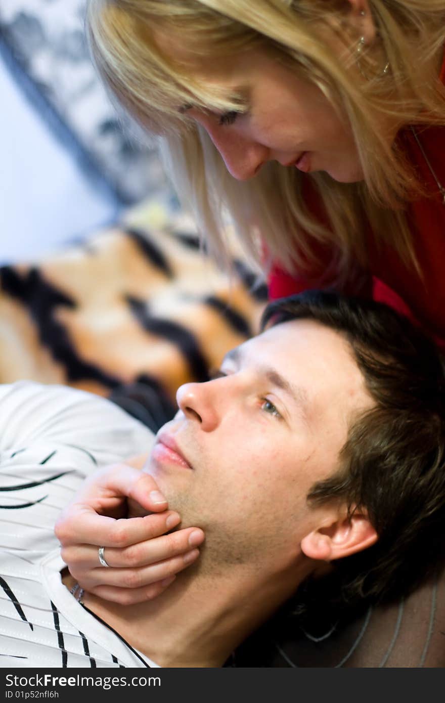 Beautiful young couple is happy. Beautiful young couple is happy