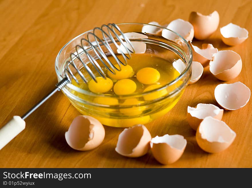 Omelette preparing