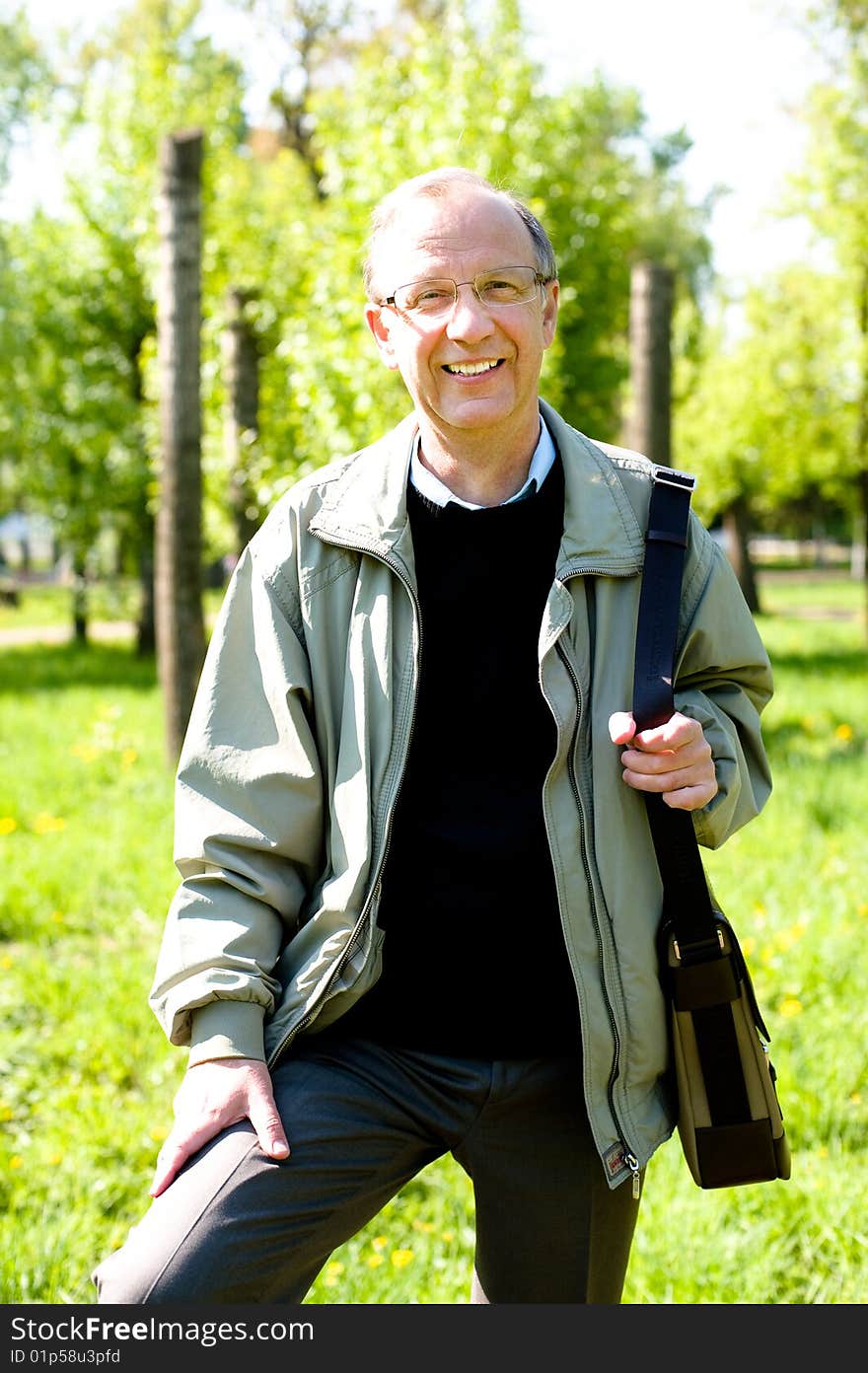 Portrait of the mature businessman