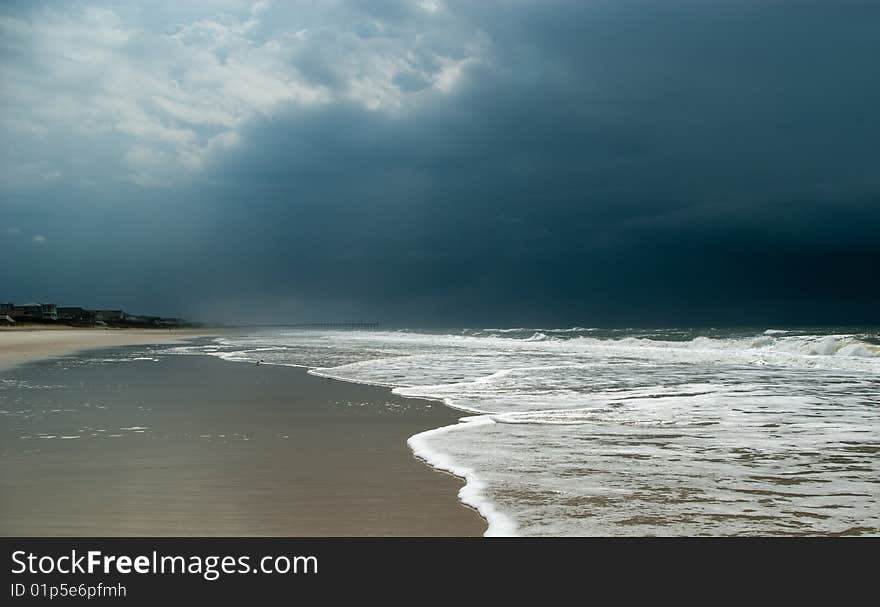 Atlantic oceanfront after the storm