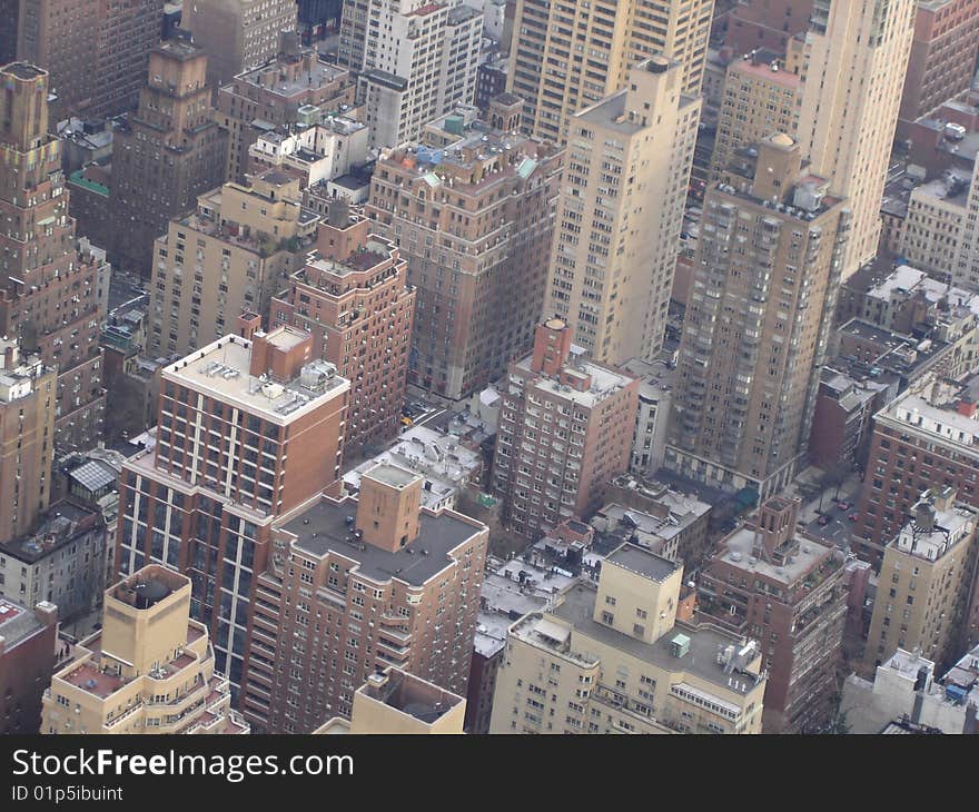 View on the city of New York