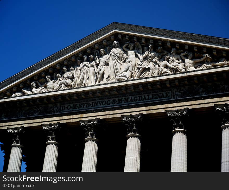 Detail of famous parisian landmark. Detail of famous parisian landmark.