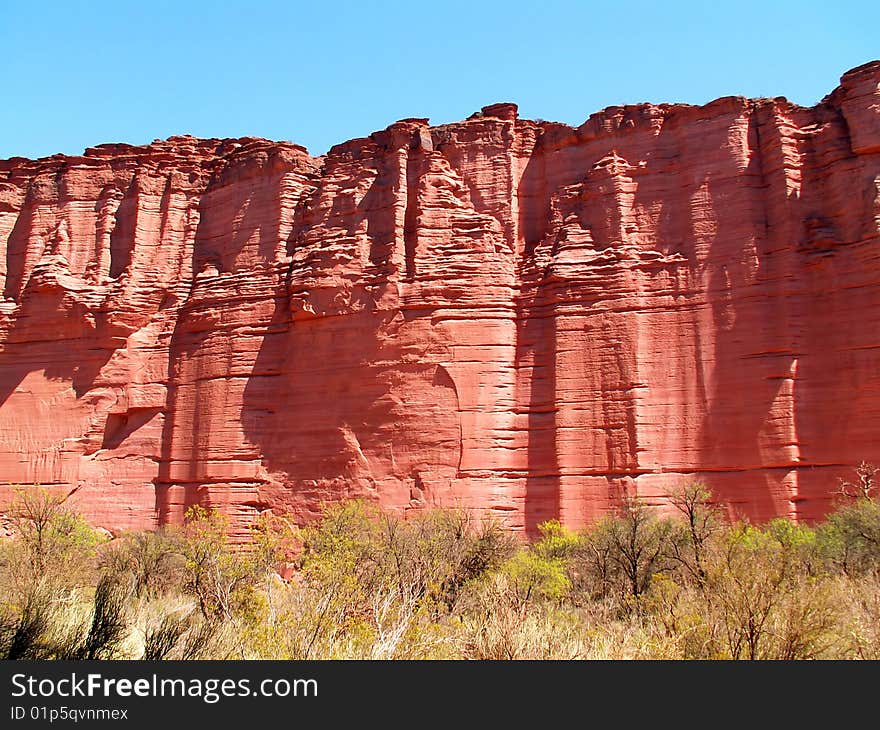 Red rock in Talampaya National Park, Argentina