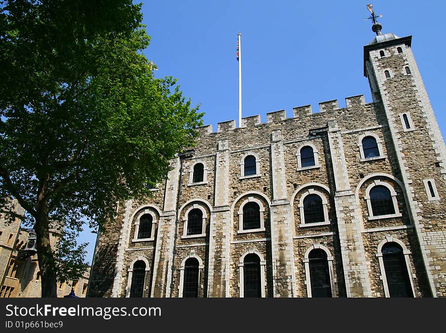 Tower of London historical site and where the crown jewels were kept