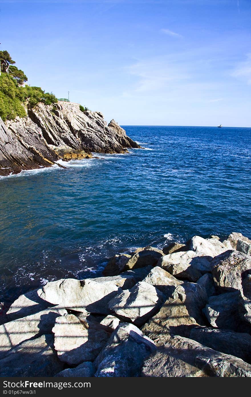 Italian riviera coast