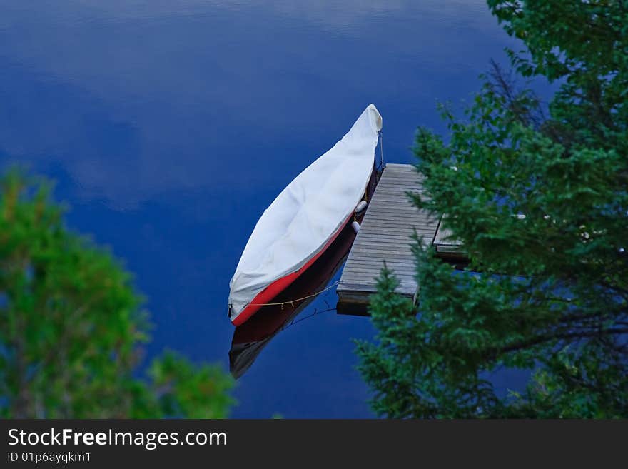 Canoe On A Lake