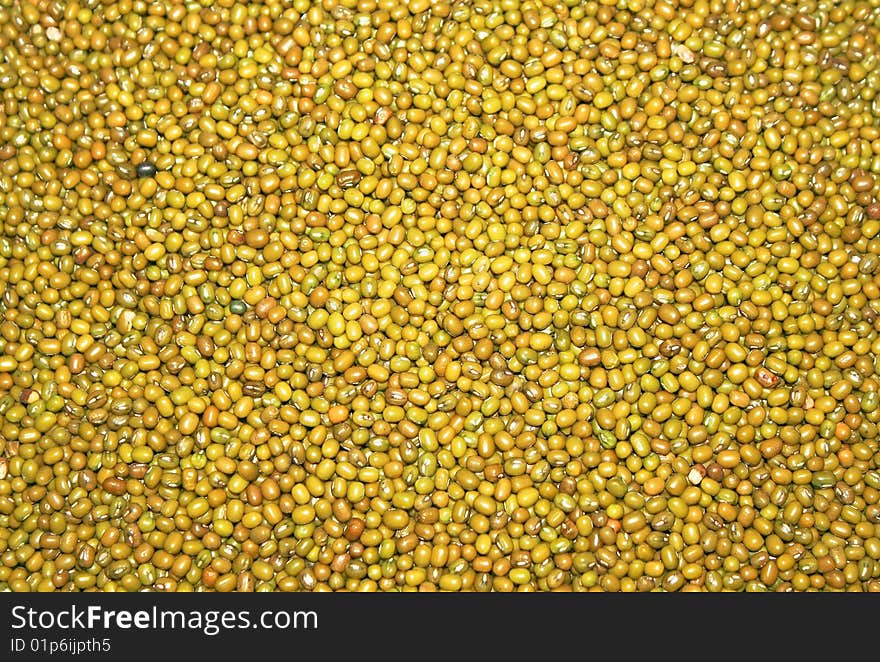 Green mungo  beans as texture