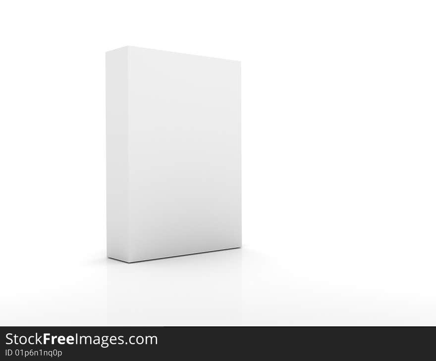 Blank Box - white background, Isolated