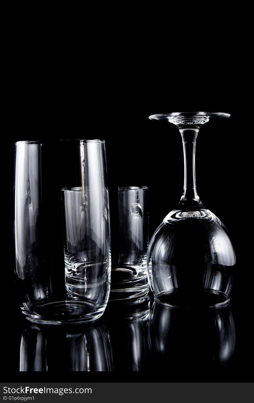 Empty Cocktail Glasses