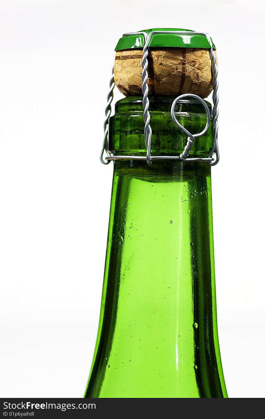 Bottle neck with cork stopper