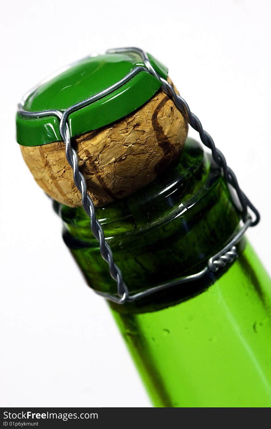 Bottle neck with cork stopper