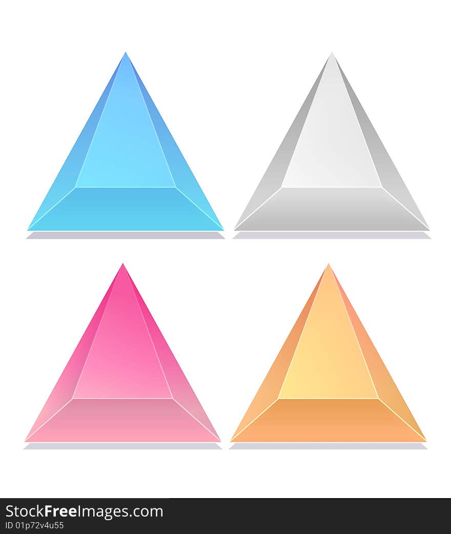 Triangular iconsbutton, triangular icons