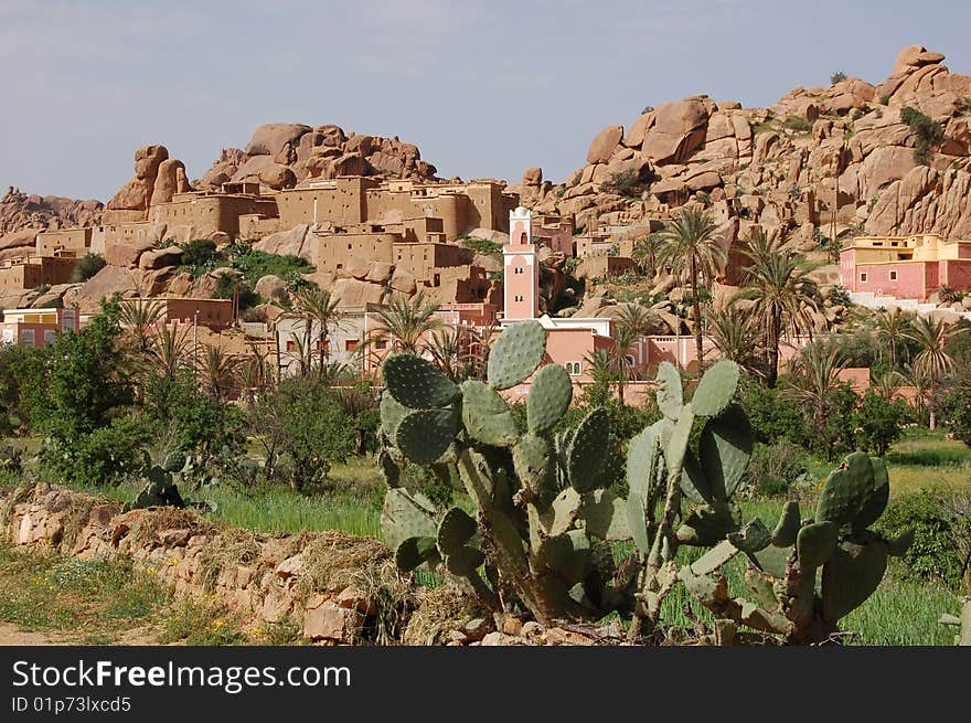 Landscape in Marocco near Tafrou