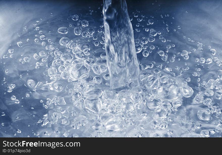 Abstract water background with drops