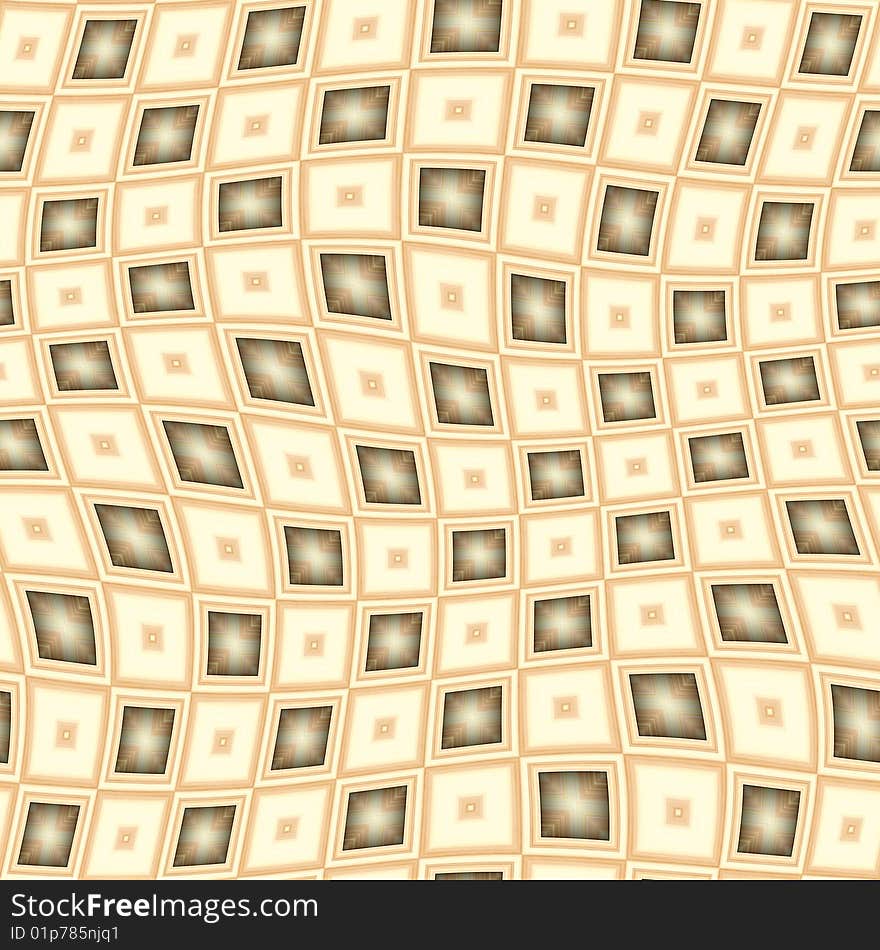 Seamless texture of tan 3d blocks in a wave. Seamless texture of tan 3d blocks in a wave