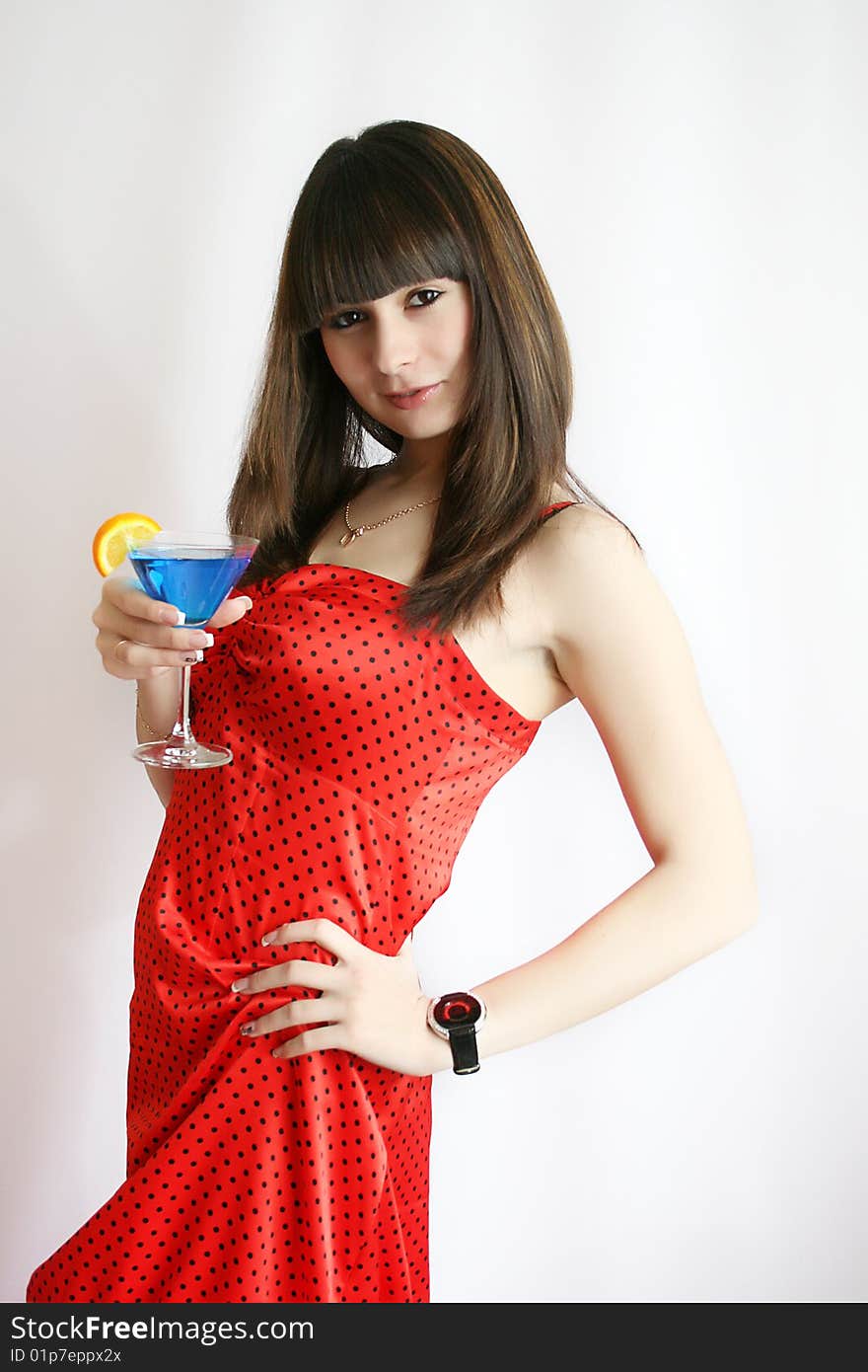 Sexy Woman With Cocktail