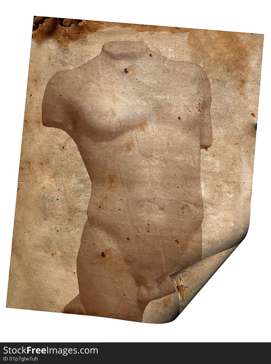 Background image with torso