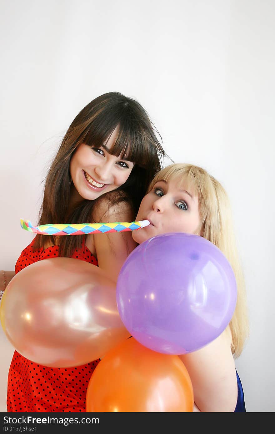 Two woman celebrating birthday