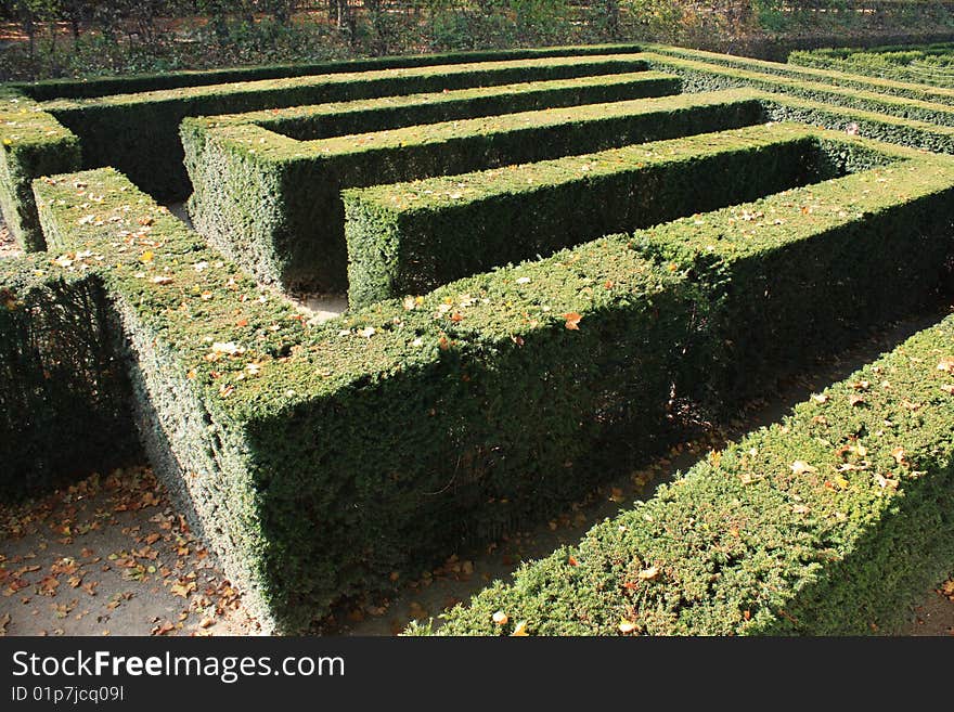 Labyrinth in the Schonbrunn Palace