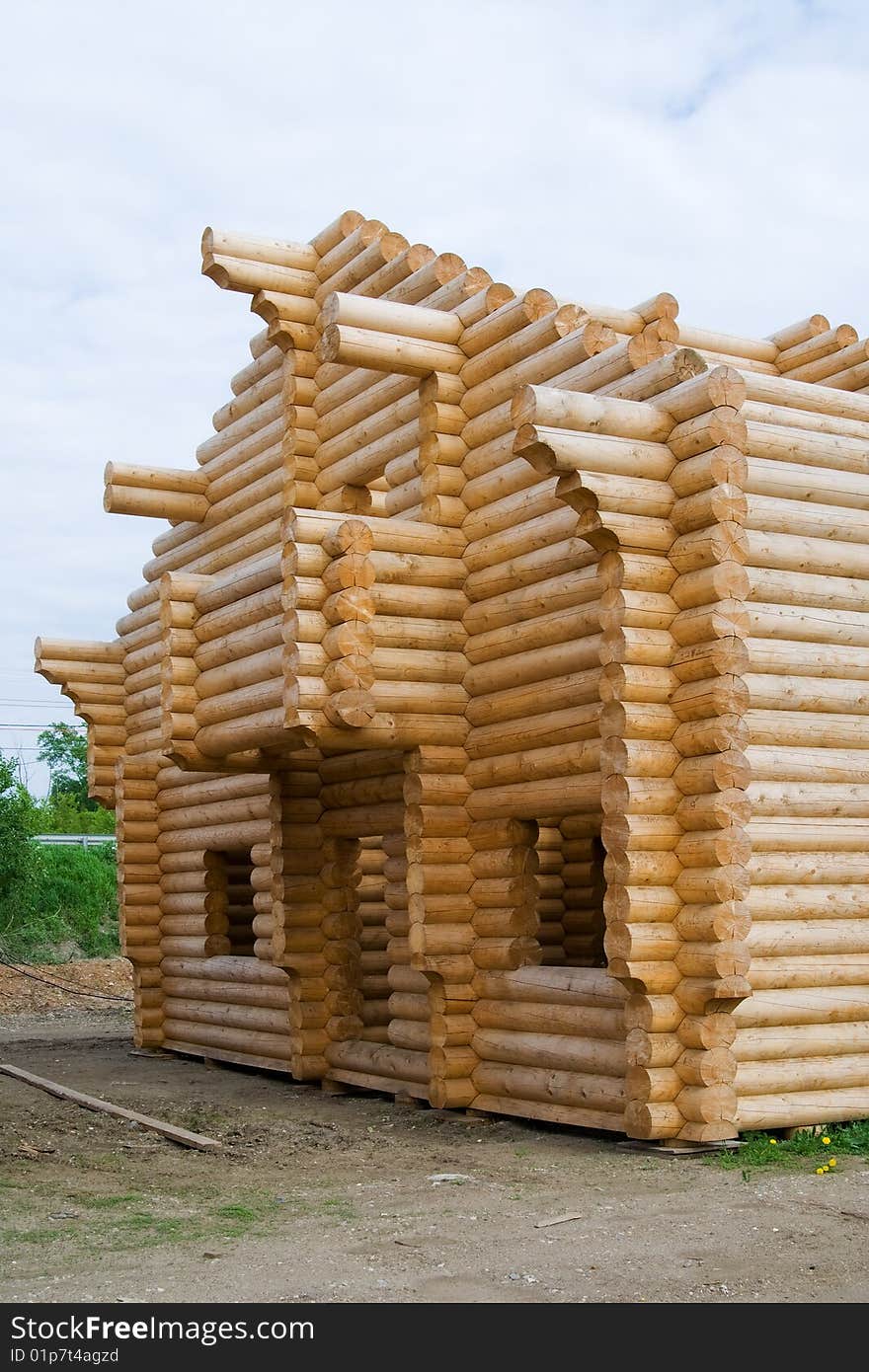 Building Of Wooden House