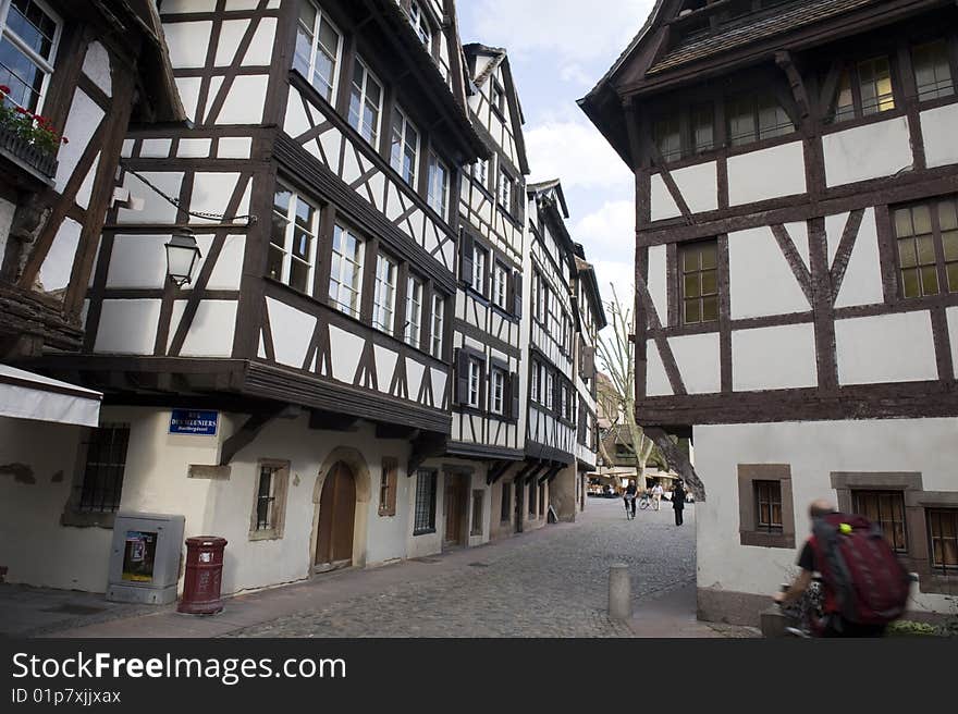 The old town of Strasbourg, France.