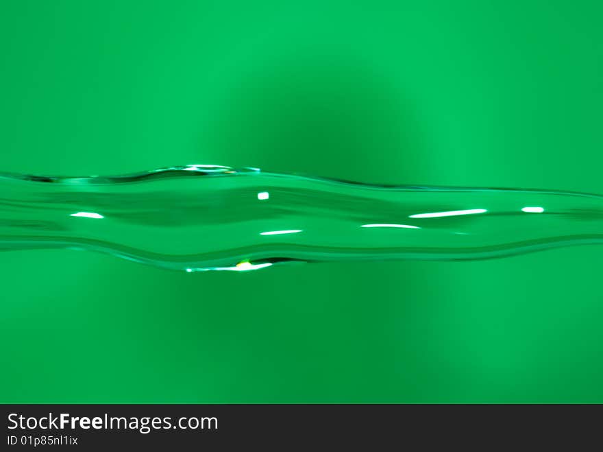 Abstract green water