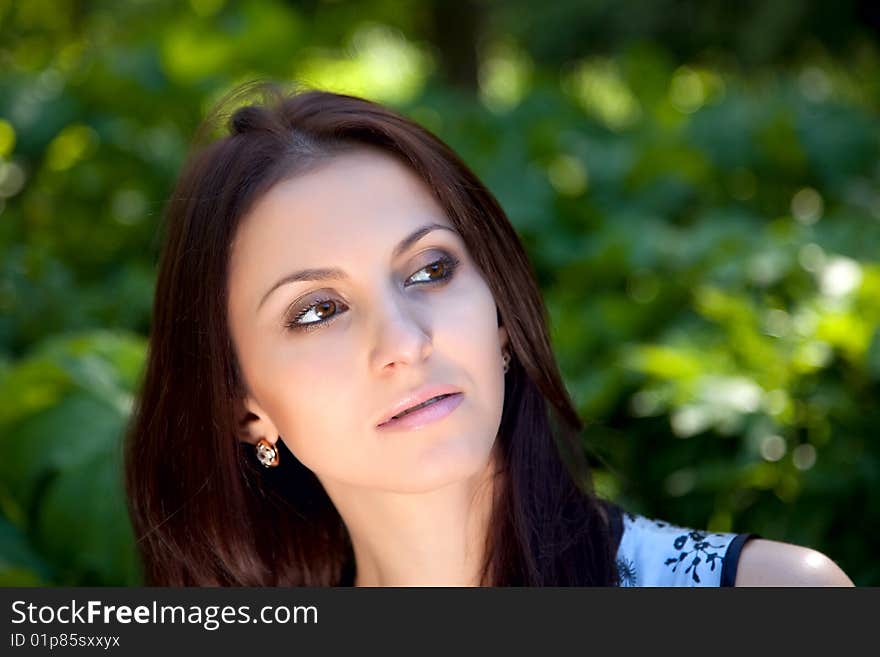 Portrait of young beautiful woman