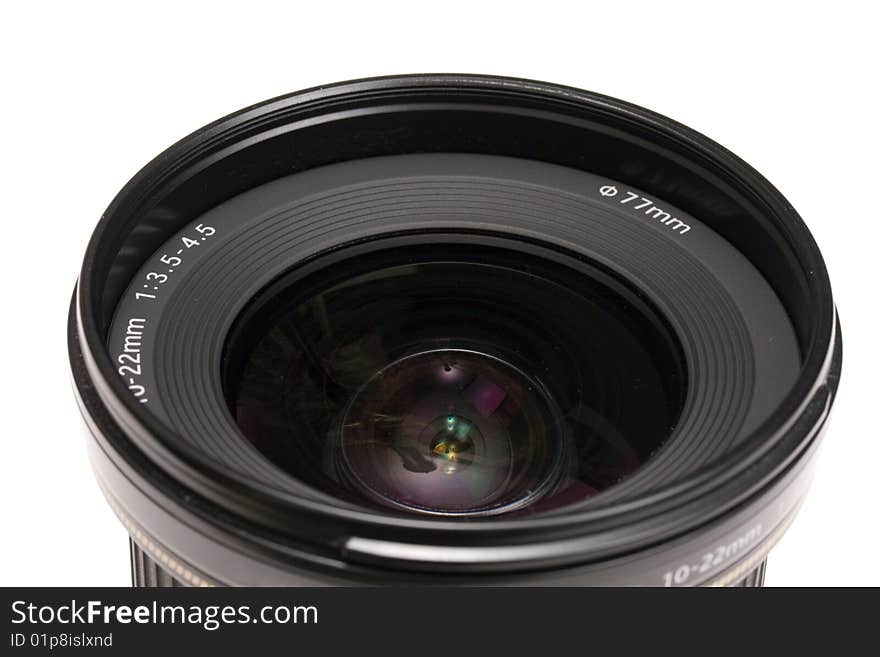 A close up of a camera lens