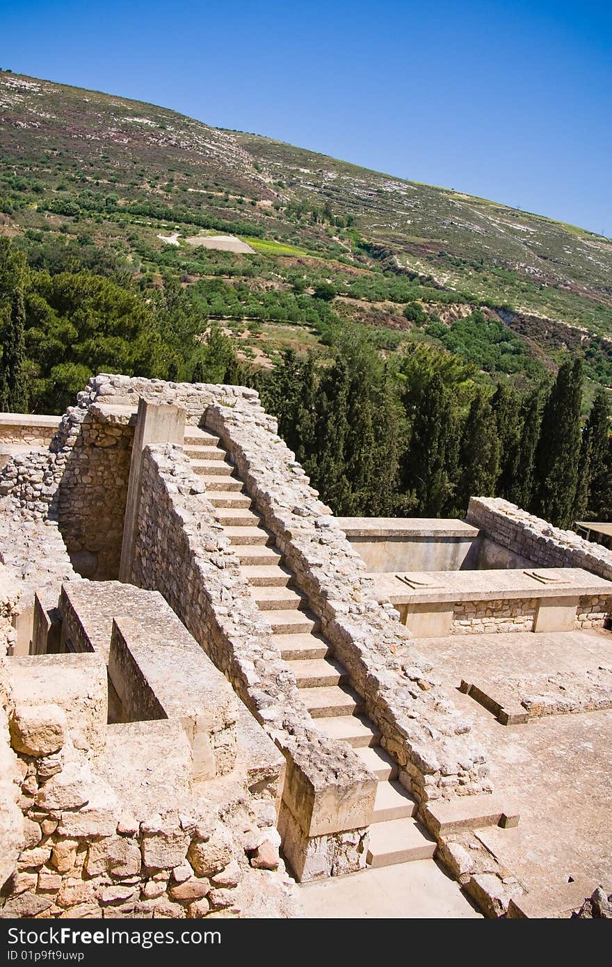 Ruins of Knossos Palace, Crete, Greece