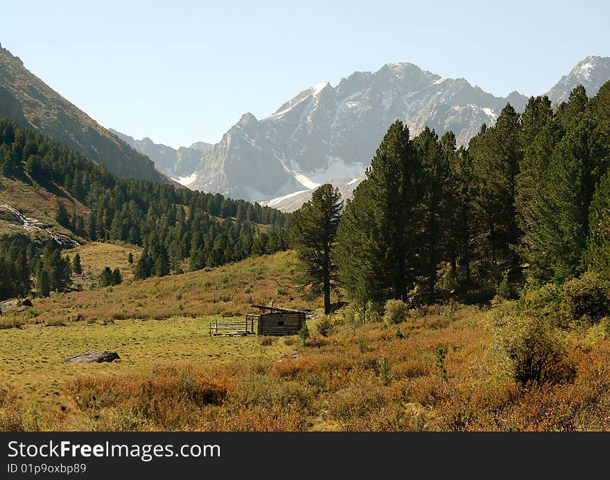 Russia, Mountain Altai, area the Katunsky ridge, a river Akchan watershed.  . Russia, Mountain Altai, area the Katunsky ridge, a river Akchan watershed.