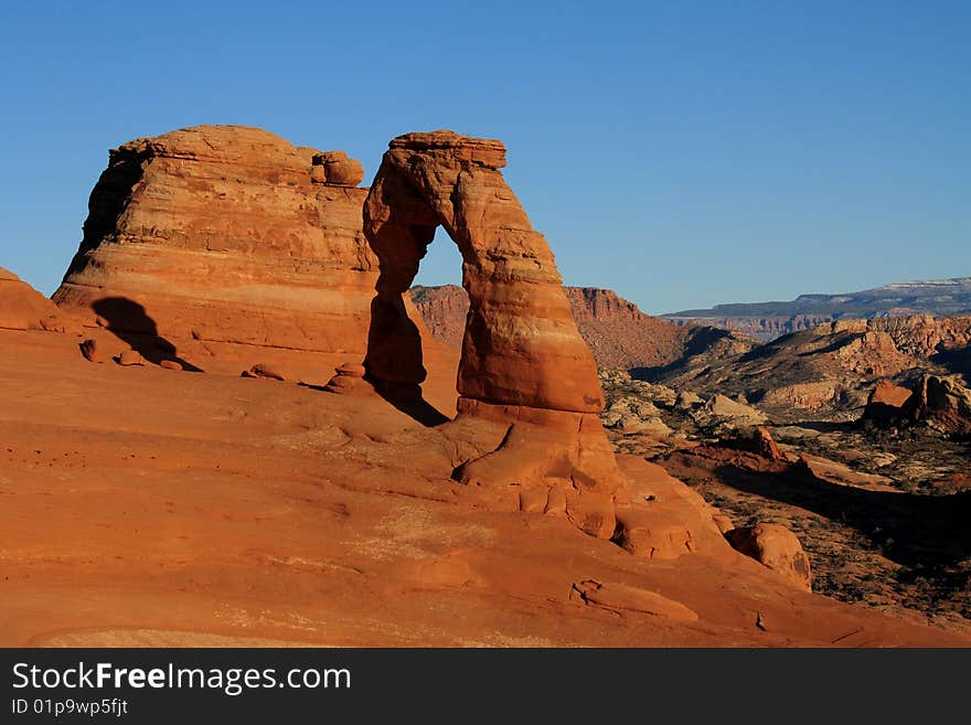 USA, Arches national park - Delicate Arch portrait