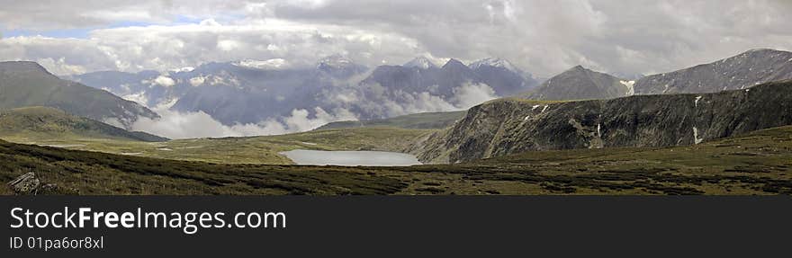 Russia, Mountain Altai, area the Katunsky ridge, valley lake Kyrgyz. Photo session since 23 July on 31 2007.