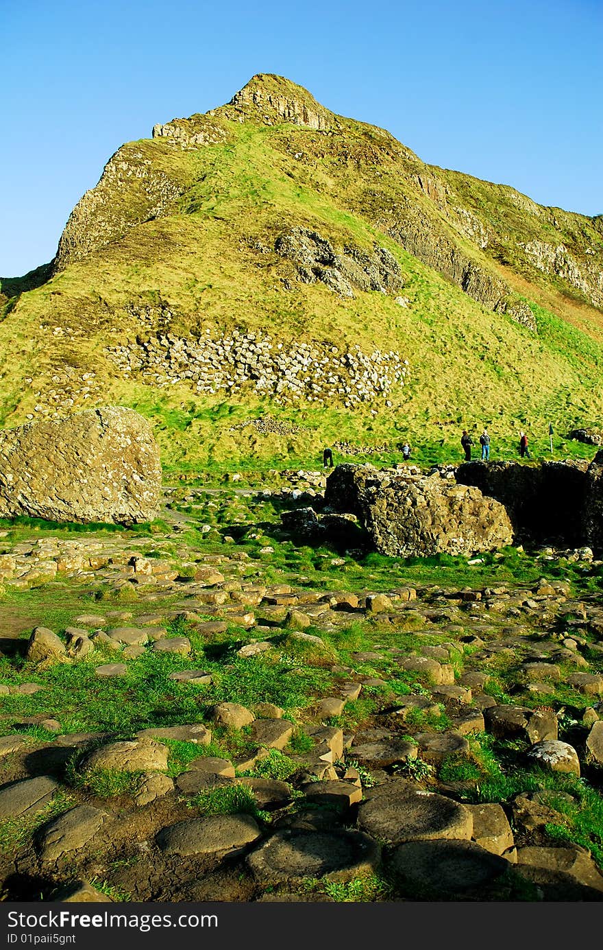 Giant`s Causeway, Aird`s Snout, Northern Ireland. Giant`s Causeway, Aird`s Snout, Northern Ireland