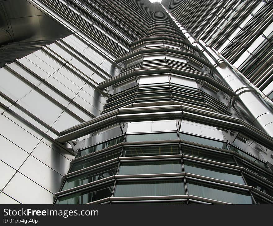 Modern architecture (Petronas Twin towers, Kuala Lumpur)