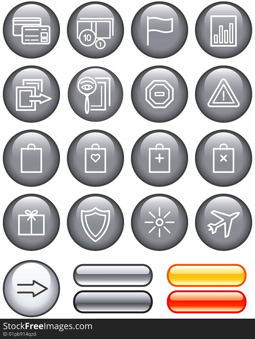 E-Commerce Icon Set (Vector)