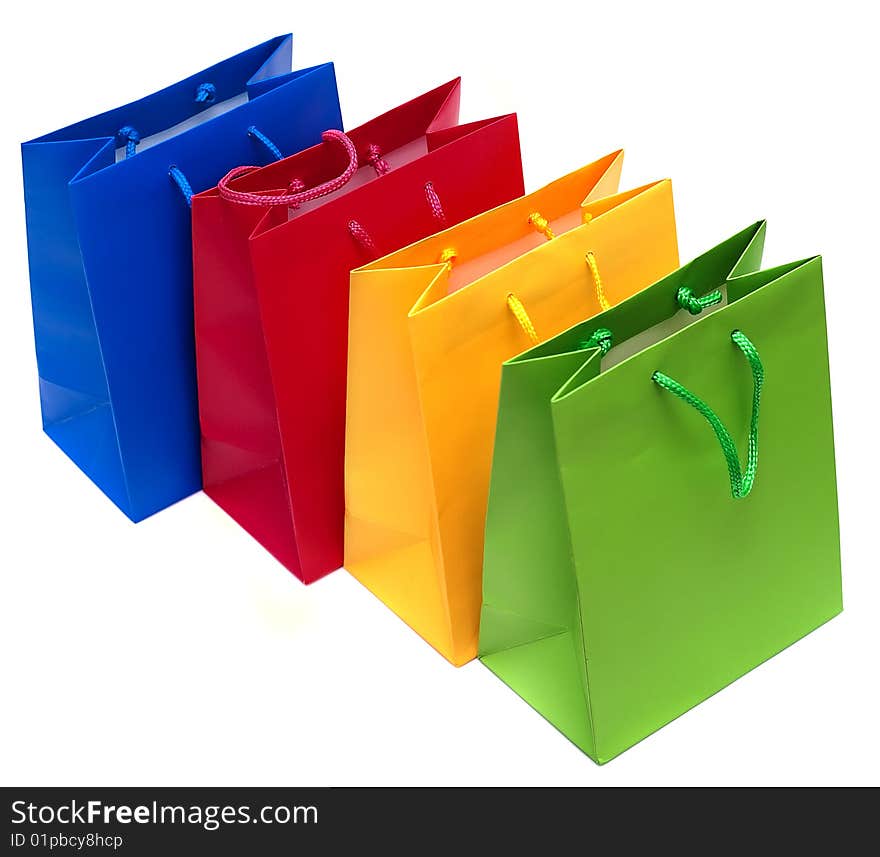 Shopping bags isolated