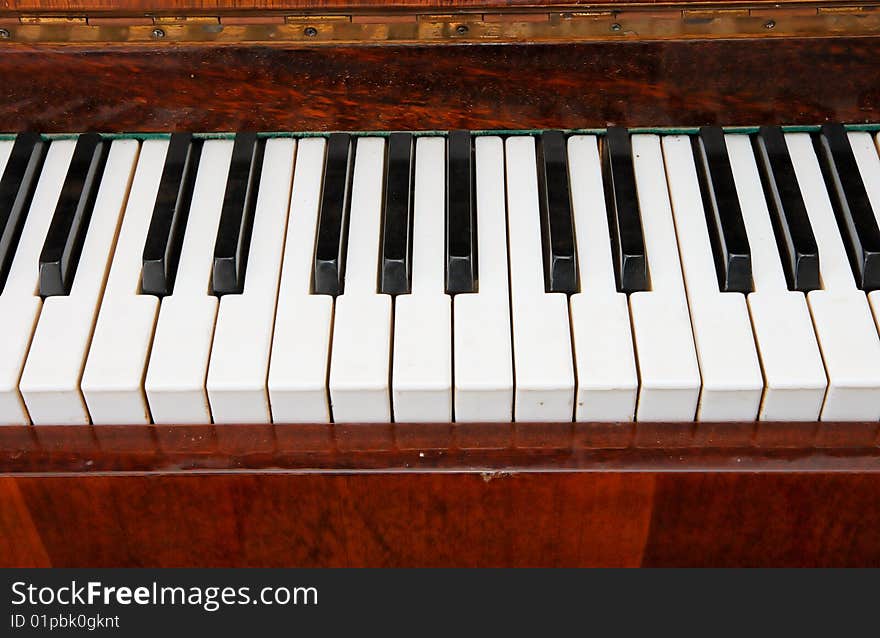 Keys Of Old Piano