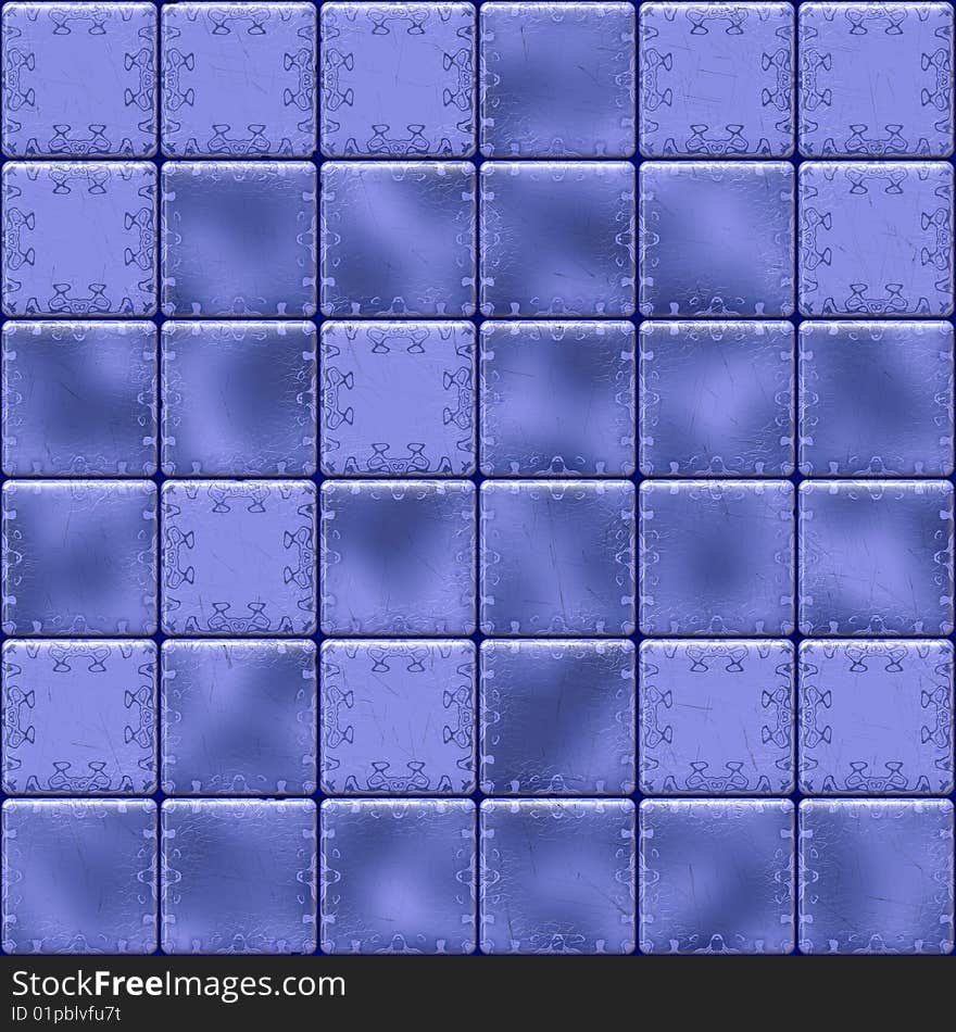 Blue tiles