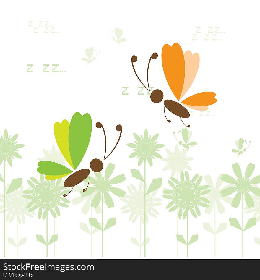 Summer background for your design, vector illustration