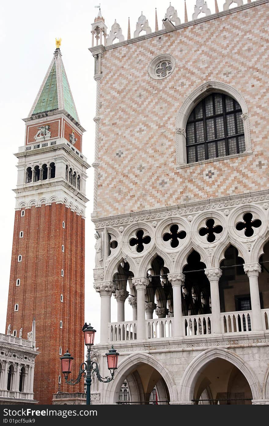 Piazza San Marco and The Doge's Palace in Venice, Italy