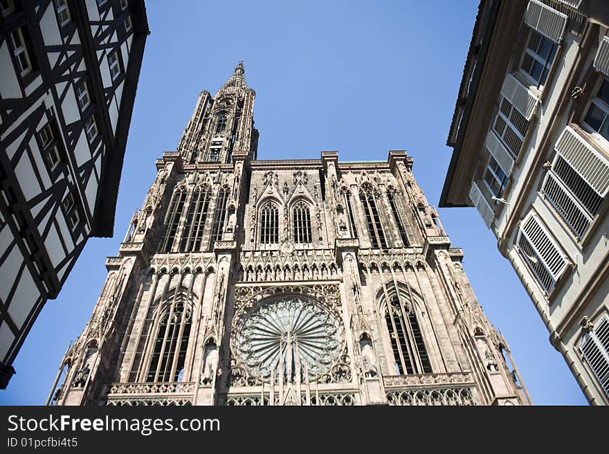 Cathedral in Strasbourg (Alsace/France)