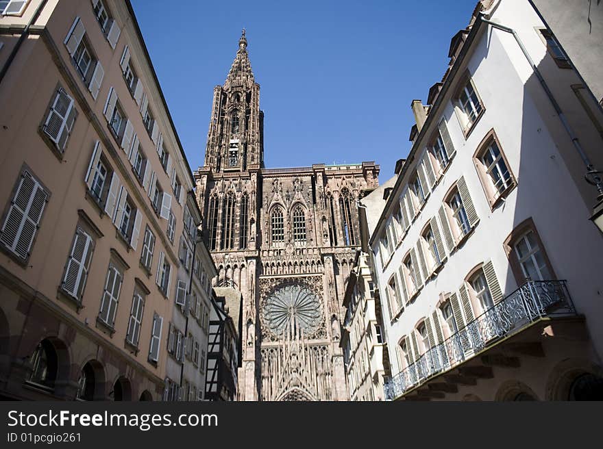 Cathedral in Strasbourg (Alsace/France)