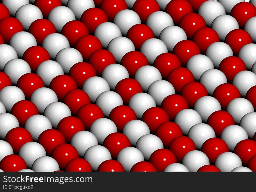 Abstract 3d render of stripes