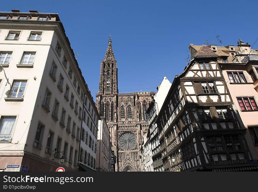 Cathedral in Strasbourg (Alsace/France)