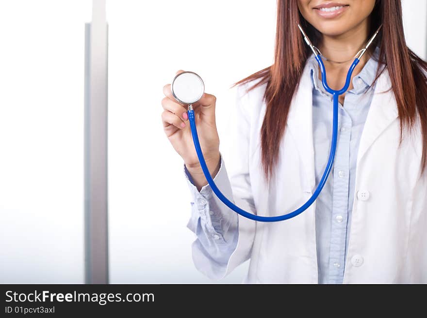 Female doctor in a modern office