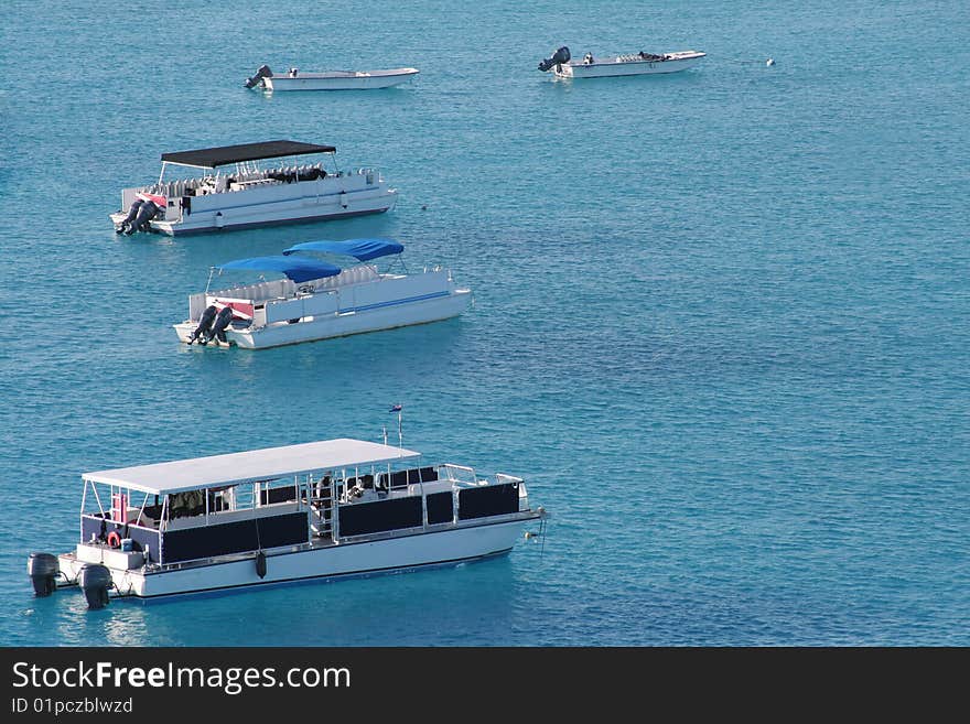 Lined Up Boats